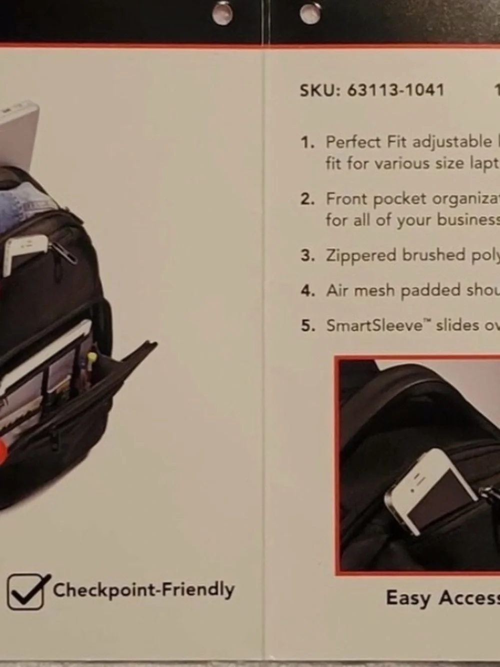 Samsonite Black Professional Laptop Backpack